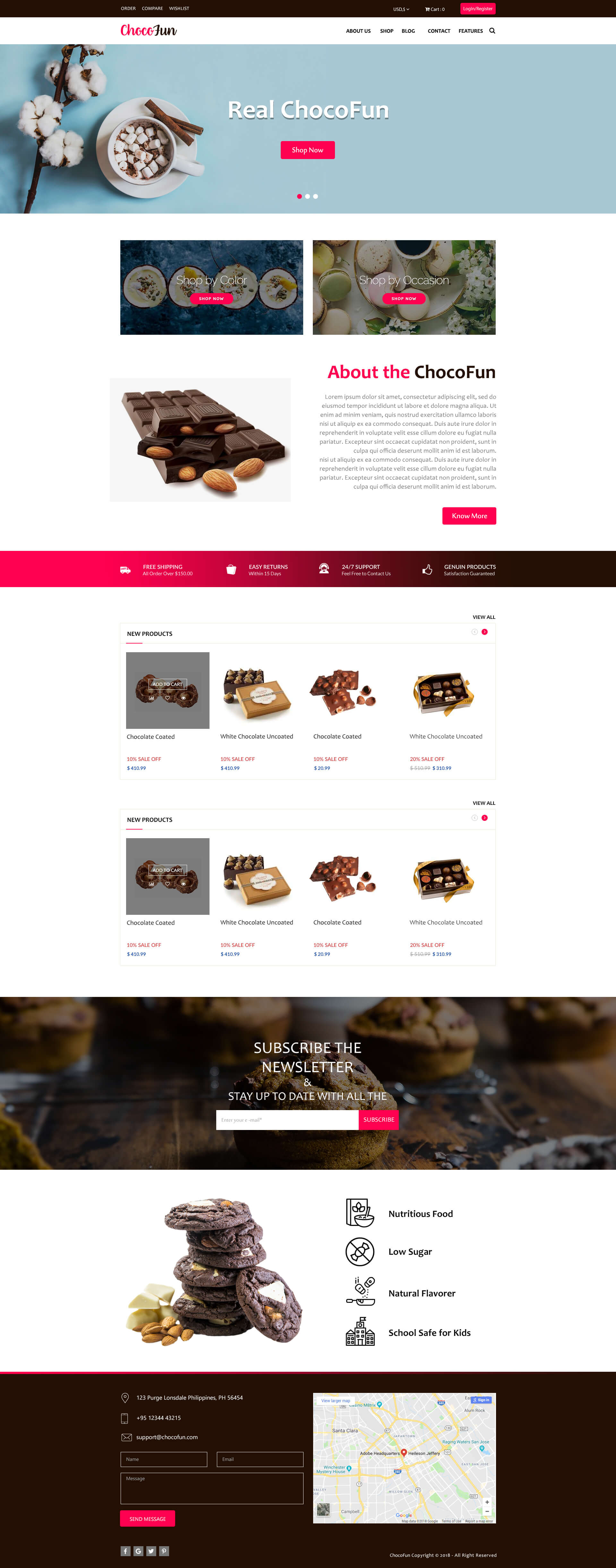 CHOCOFUN Website Template