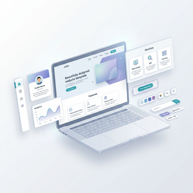 Professional website templates showcase