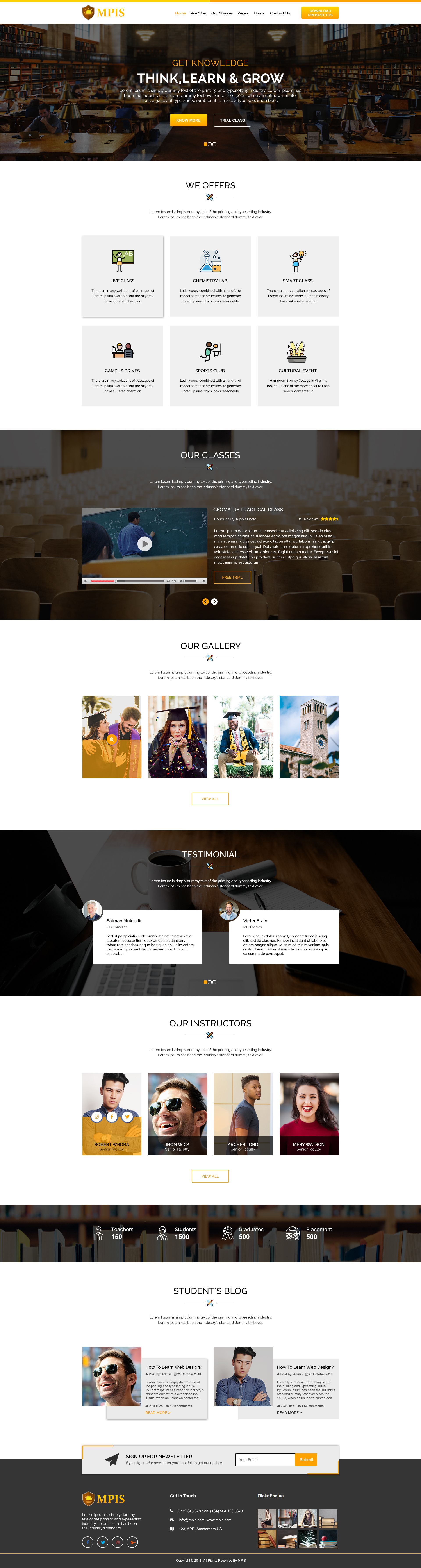 MPIS Website Template