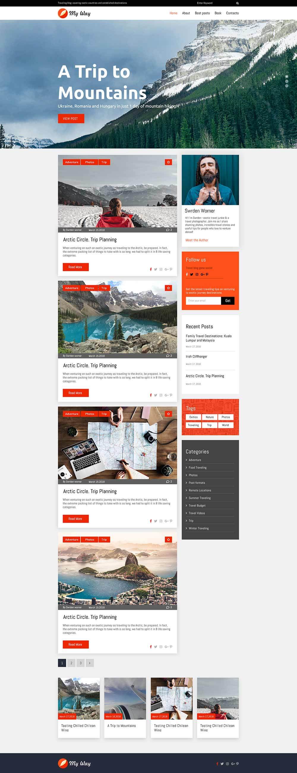 My Way Website Template
