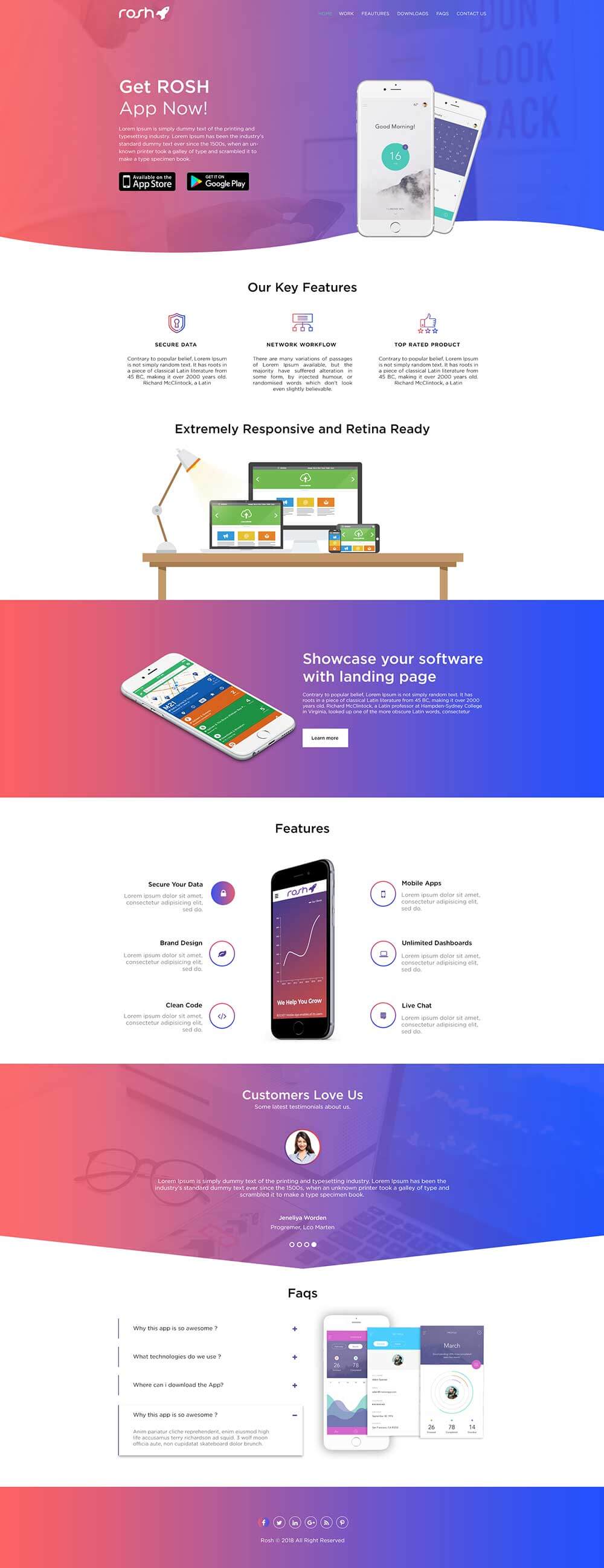 Rosh Website Template