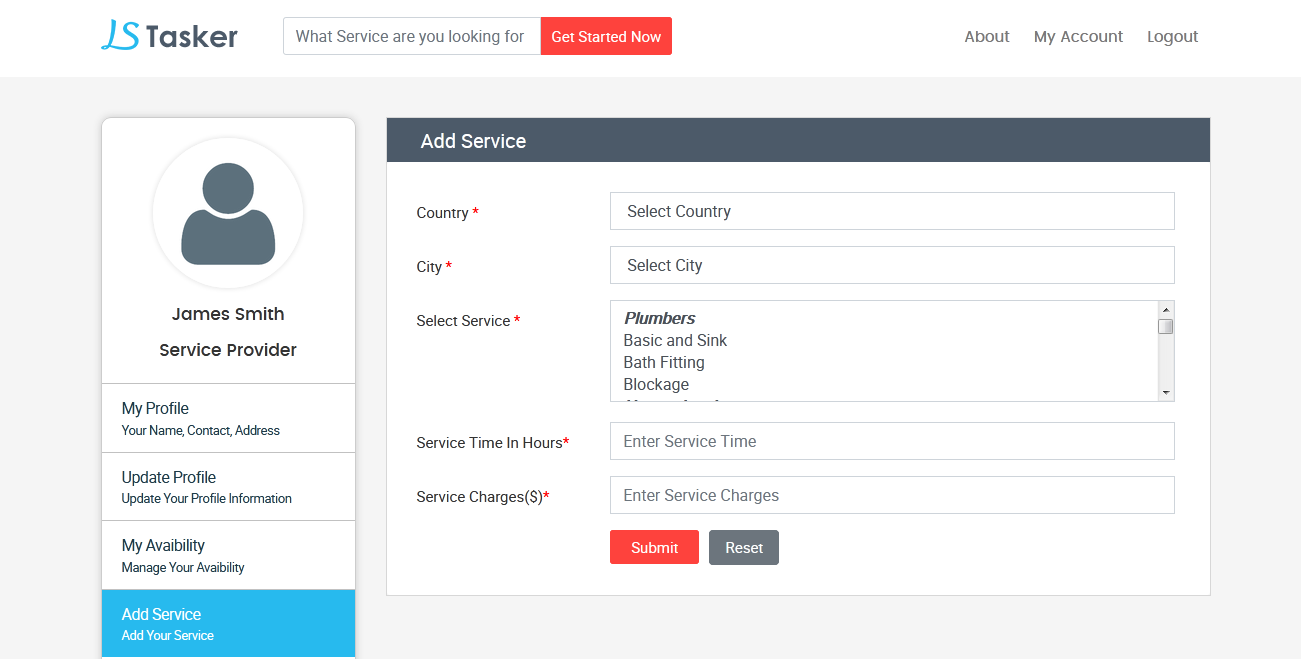 View Service Provider Details